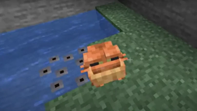 Frog with Eggs in Minecraft