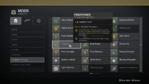 Destiny 2 Firepower Mod - Mod List.