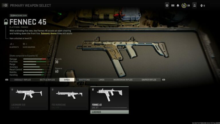 Modern Warfare 2 Fennec 45