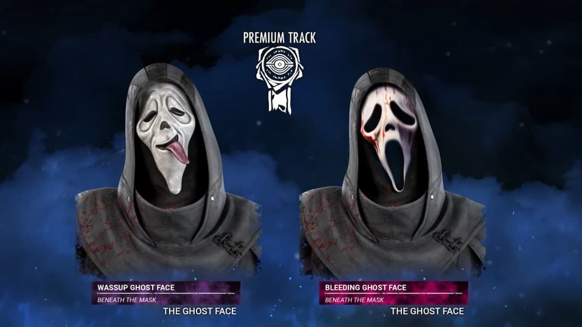 máscaras faciais de fantasmas mortos à luz do dia