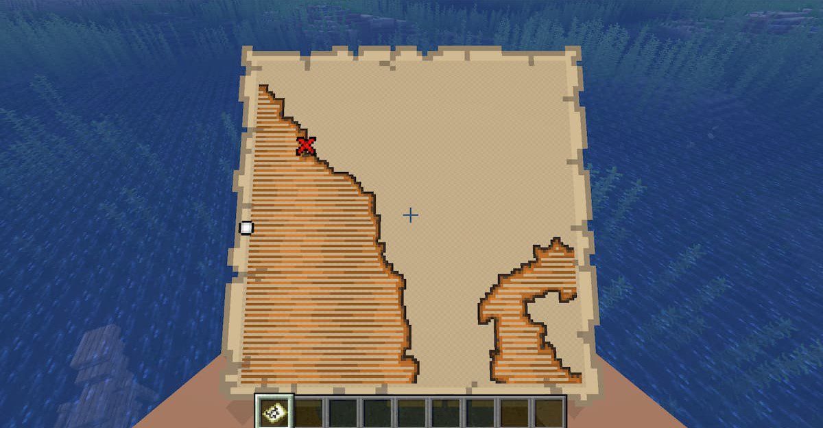 Minecraft mapa do tesouro