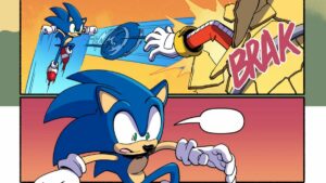 Quadrinhos de Sonic Frontiers traz uma história de fundo de borrão azul