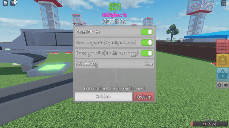 Gumball Factory Tycoon Codes (dezembro de 2022)