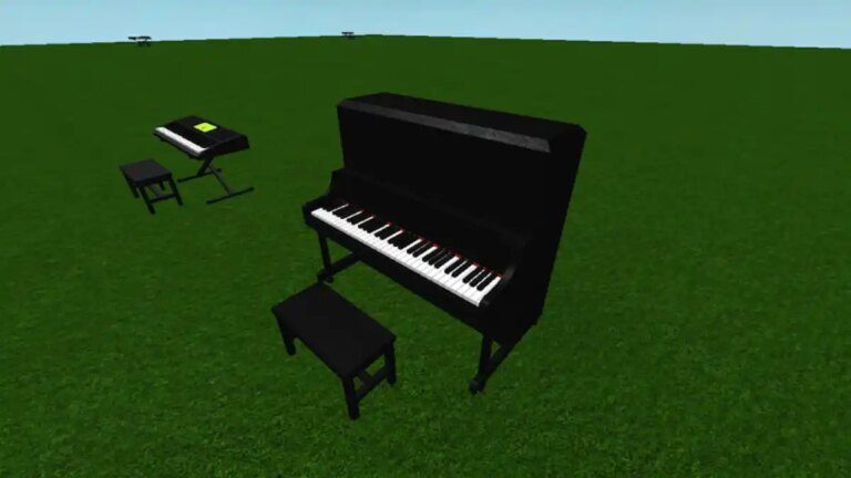 Partitura para piano Roblox de gotejamento entre nós e como tocar