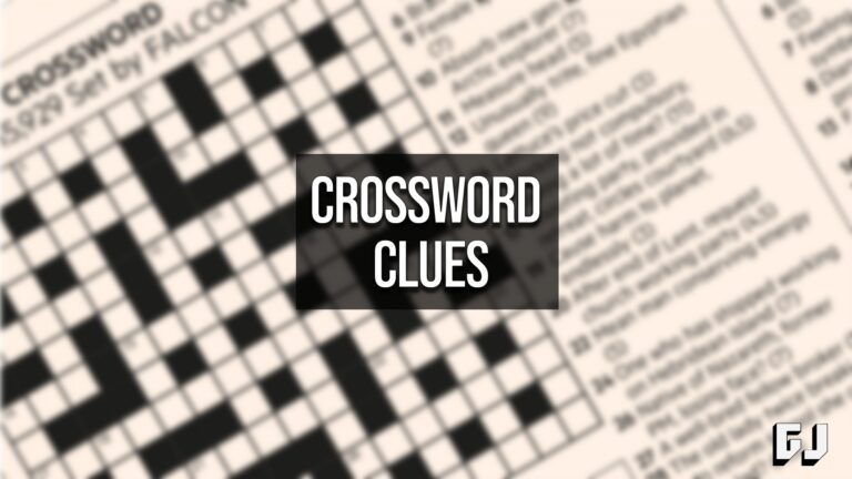 Crossword Clues
