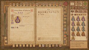Potion Craft - Recipe for Potion of Lightning.
