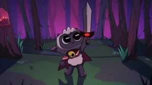The Lamb holding a sword