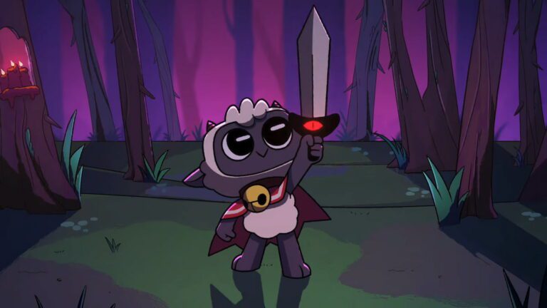 The Lamb holding a sword
