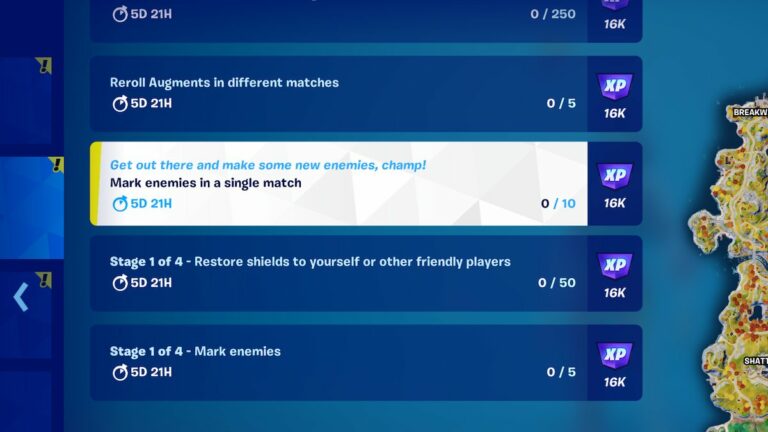 Mark Enemies Fortnite Quests