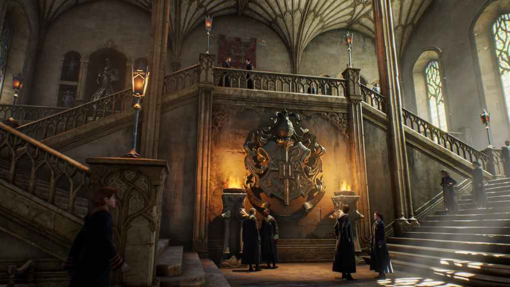 Captura de tela do legado de Hogwarts dentro de Hogwarts