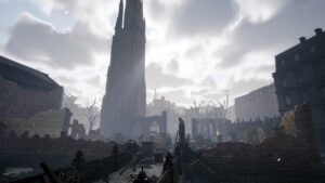 A war torn abbey