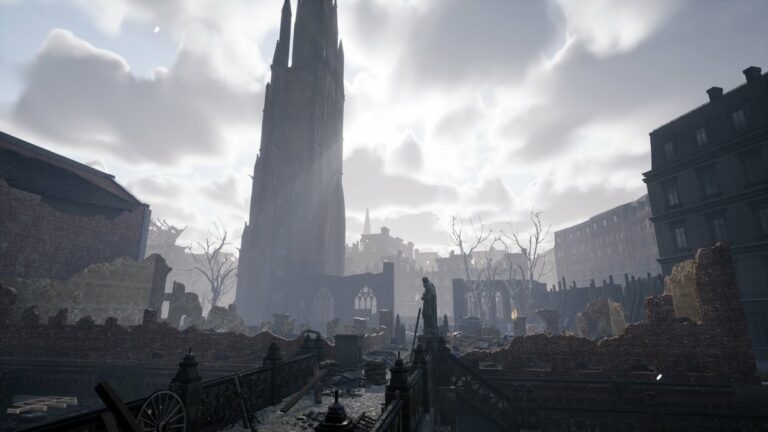 A war torn abbey