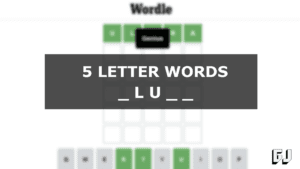 Palavras de 5 letras contendo LU como segunda e terceira letras