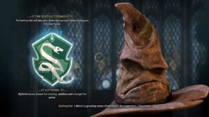 hogwarts legacy sorting hat slytherin