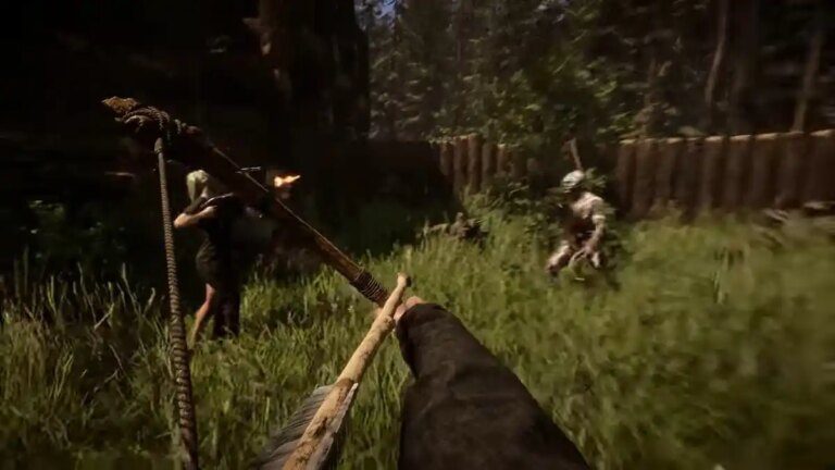 Shooting with Virginia in Sons of the Forest