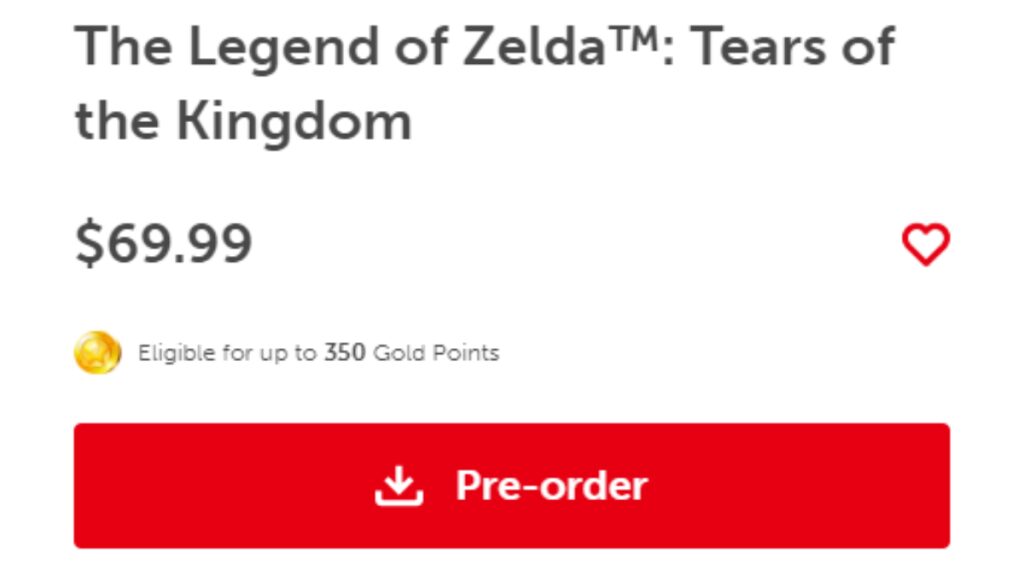 Pré-venda Zelda Tears of the Kingdom