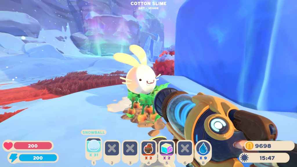 slime rancher 2 limo de algodão em cenouras