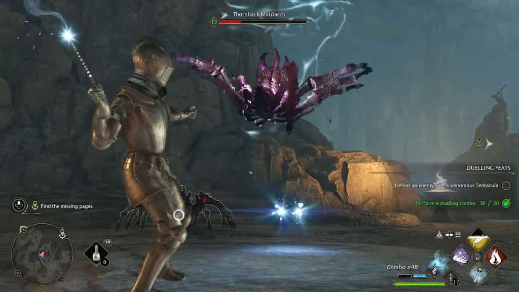 matador de aranha legado de hogwarts