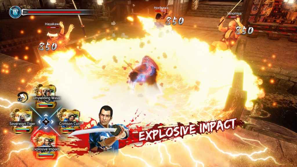 como um dragão ishin impacto explosivo