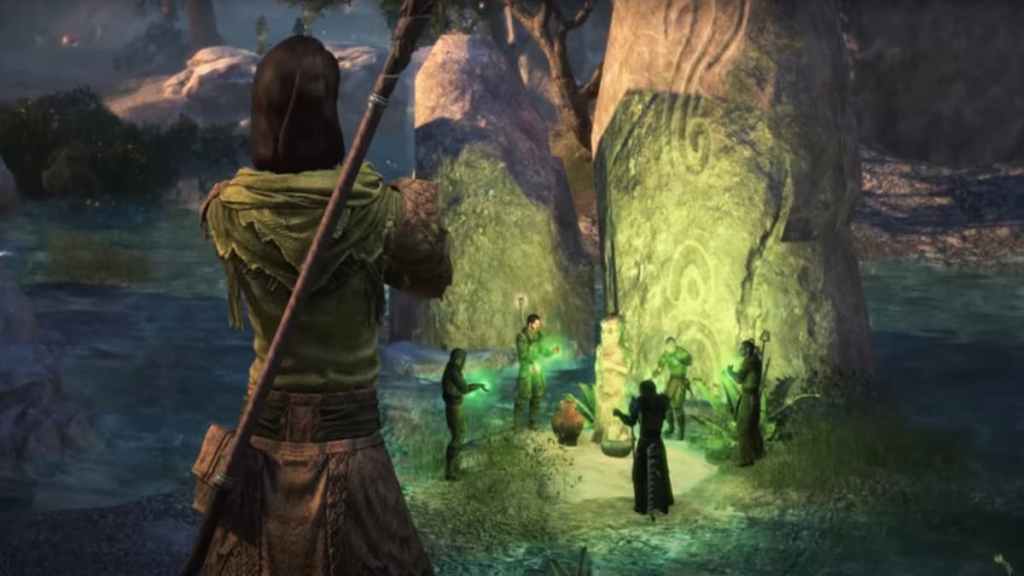 Druidas na nova zona da história |  Imagem por Bethesda Softworks