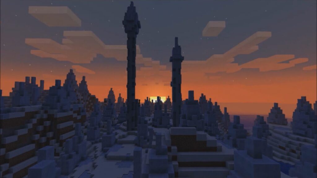 Bioma de picos de gelo do Minecraft