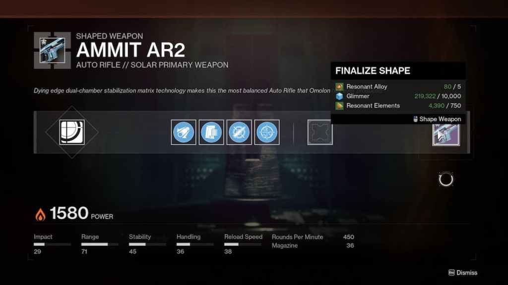 Todas as mudanças na criação de armas chegando ao Destiny 2 Lightfall - arma sendo criada.