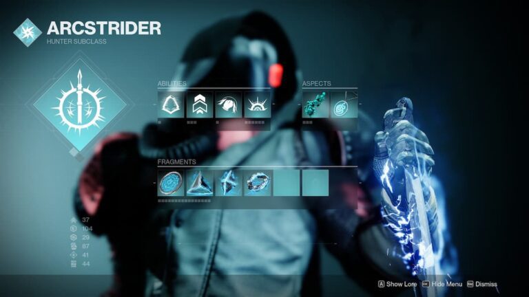 Best Arc Hunter Build For Destiny 2 Lightfall - subclass.