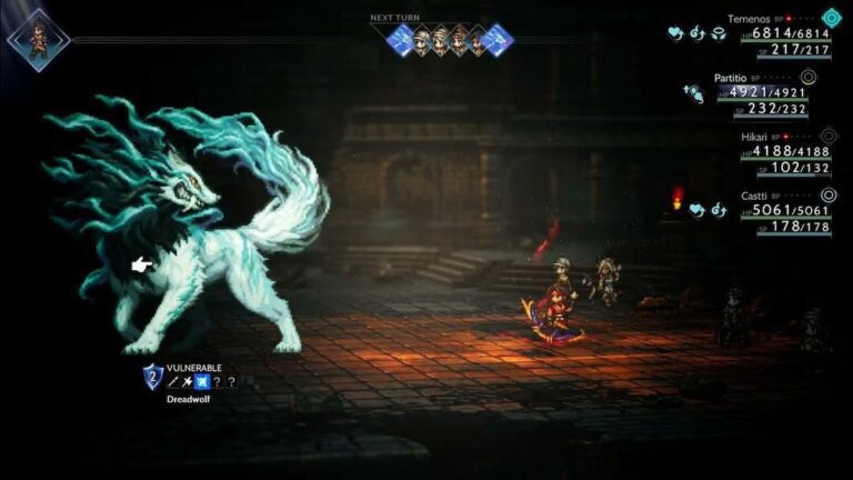 Dreadwolf boss in octopath traveler II