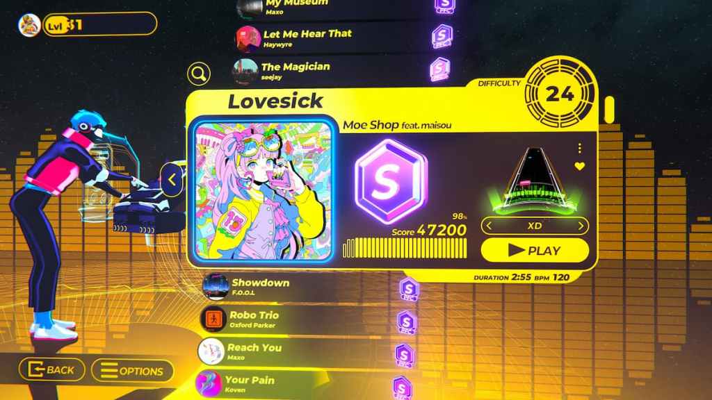 lista de faixas do spin rhythm XD