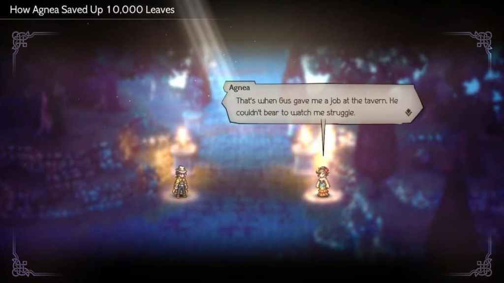 Octopath Traveller 2 Agnea Banter