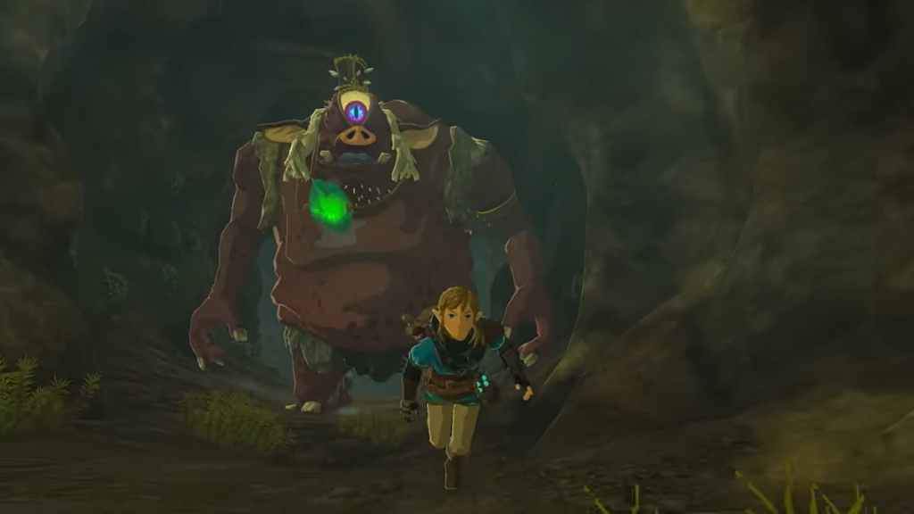 Monstro da Caverna em Zelda Tears of the Kingdom