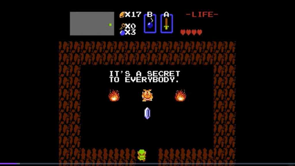 Sala secreta em The Legend of Zelda
