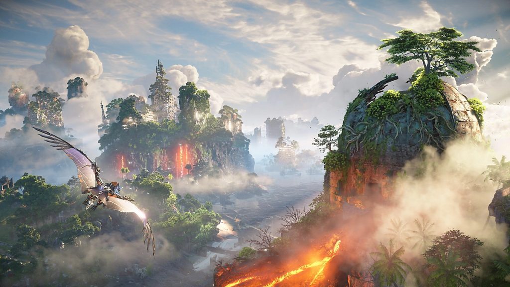 Como atualizar o Spectre Gauntlet na paisagem de Horizon Forbidden West Burning Shores