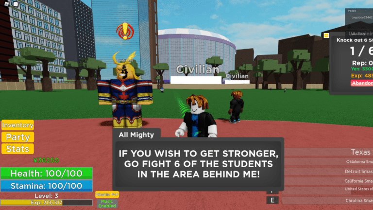 Roblox My Hero Rising Codes (maio de 2023)