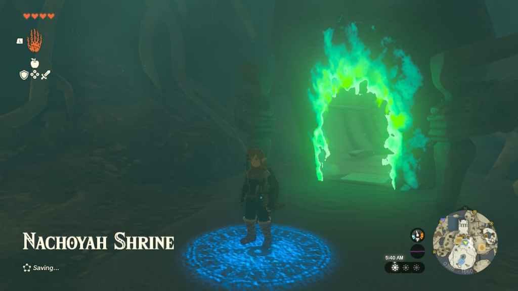 Onde fica o quarto santuário em Zelda Tears of the Kingdom? Imagem em destaque da localização do Shrine 4