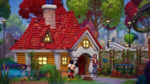 Dreamlight Valley House And Mickey Mouse Image