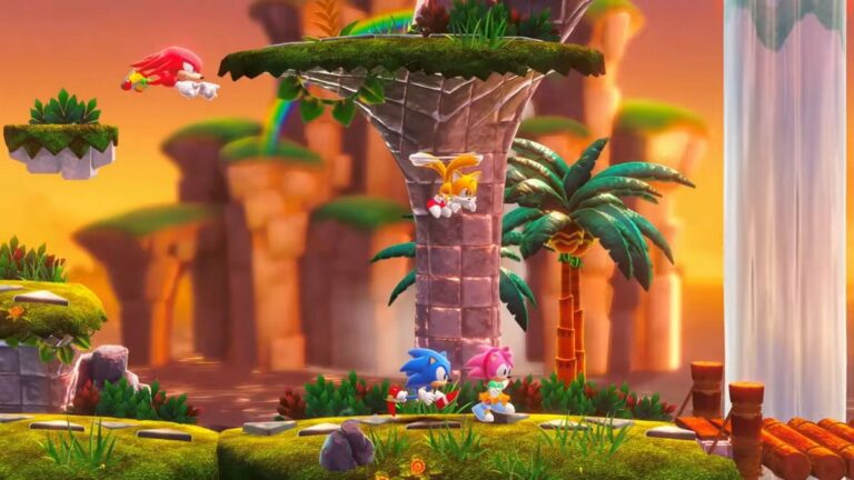 Sonic Superstars Coop Characters Together Image