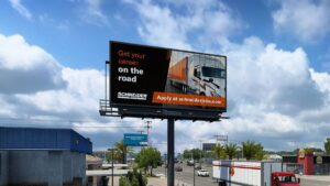 American Truck Simulator Schneider Billboard Image