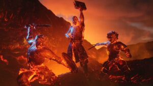 Avowed Lava Covered Characters Image