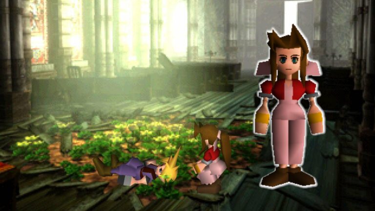FFVII Aerith - armas, quebras de limite, estatísticas e materiais