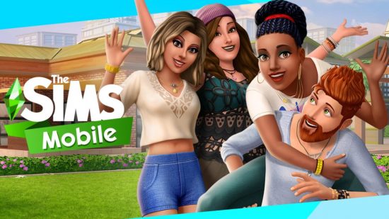 jogos como the sims 3 Jogos como The Sims: Arte promocional para The Sims Mobile.