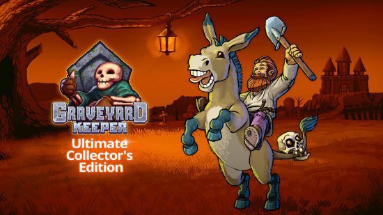 jogos como the sims 5 Jogos como The Sims: Key art of Graveyard Keeper's Ultimate Collector's Edition.