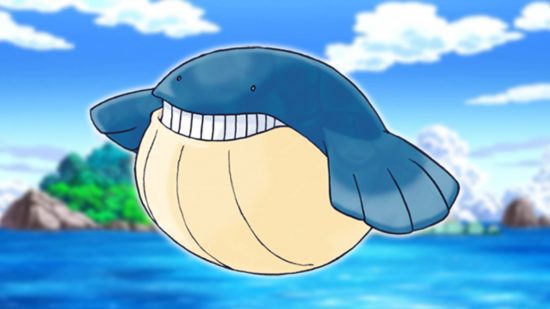 Fish Pokemon: a arte principal da série Pokemon mostra o Pokemon Wailmer parecido com um peixe 