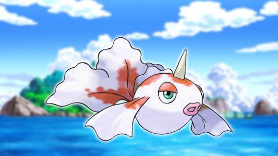 Fish Pokemon: a arte principal da série Pokemon mostra o Pokemon Golden, semelhante a um peixe