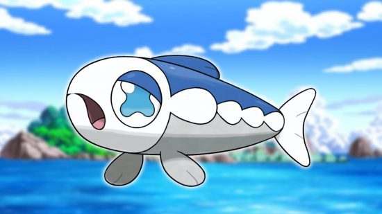 Fish Pokemon: a arte principal da série Pokemon mostra o Pokémon WishiWashi parecido com um peixe 