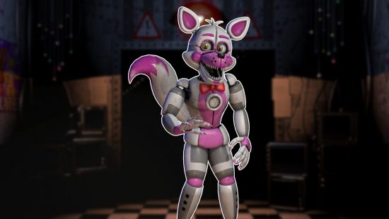 fnaf-foxy-funtime-foxy FNAF Foxy - Funtime Foxy estendendo a mão