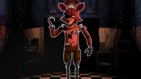 fnaf-foxy-classic-foxy FNAF Foxy - Classic Foxy segurando sua mão de gancho