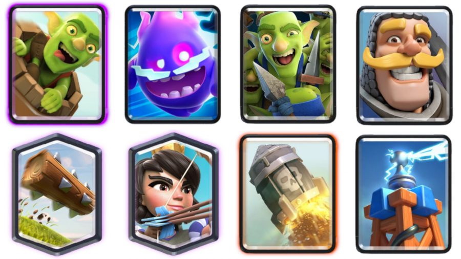 Um deck de espírito elétrico com goblins e o tronco
