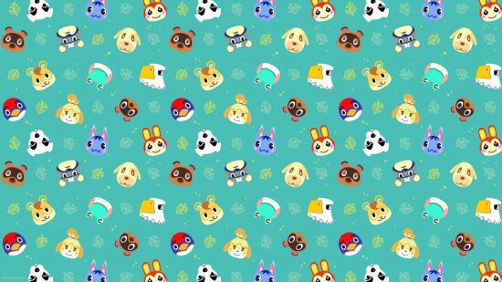 Papel de parede de Animal Crossing Papel de parede oficial de Animal Crossing do Walmart