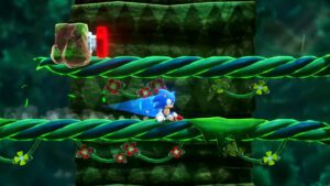 Sonic Superstars Sonic Sliding Through Level Image